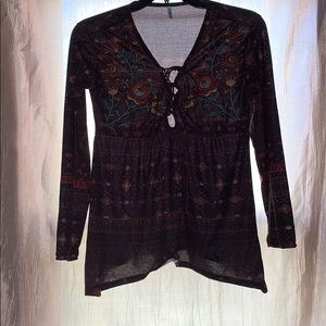 Boho flower shirt